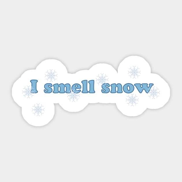 I SMELL SNOW Sticker by basiastachurska